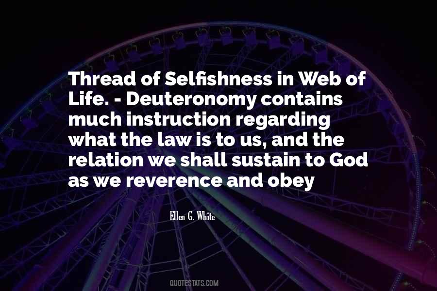 Quotes About The Web Of Life #21533