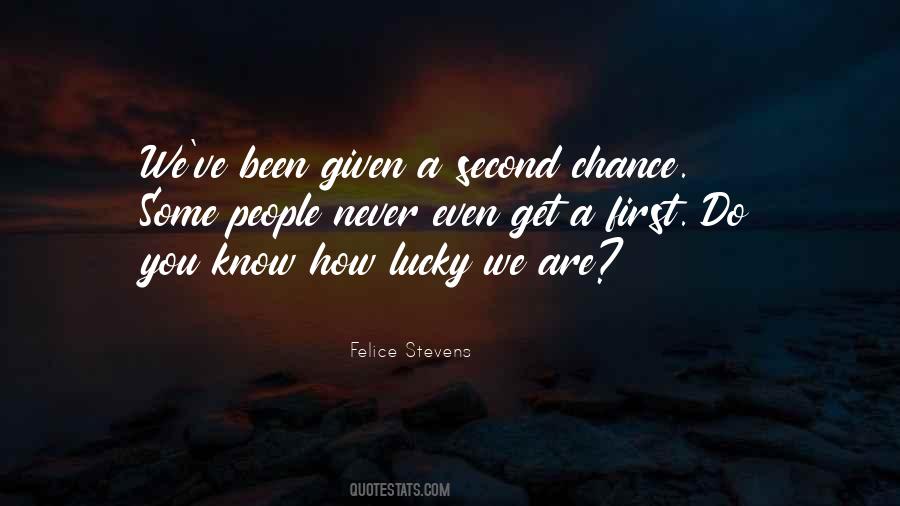 Lucky People Quotes #117414