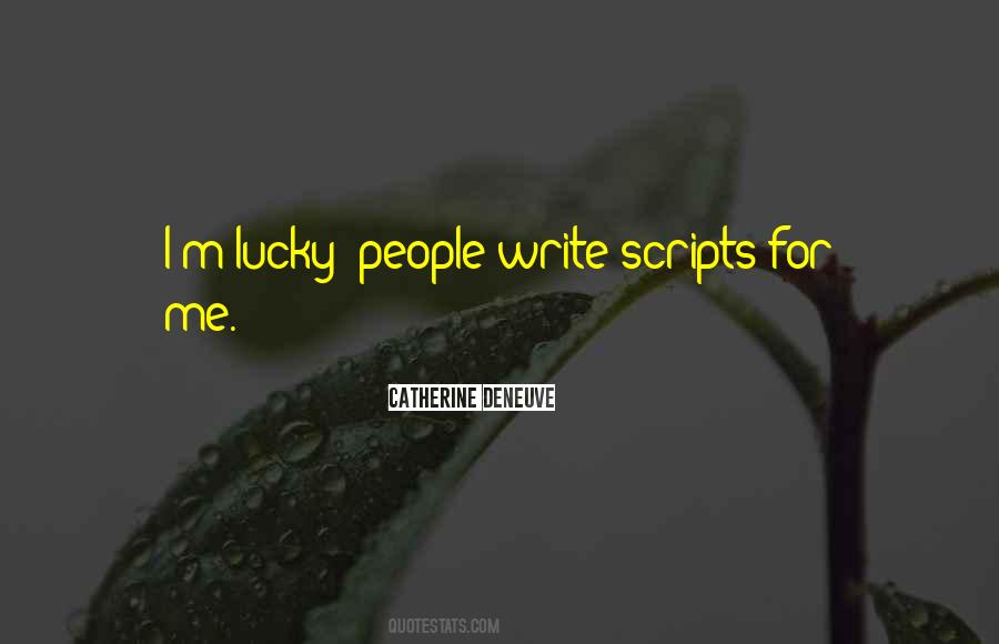 Lucky People Quotes #1443195