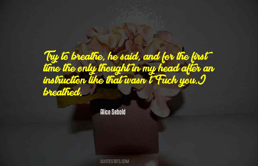 Anxiety Breathe Quotes #206226