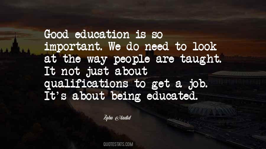 How Important Education Quotes #316812