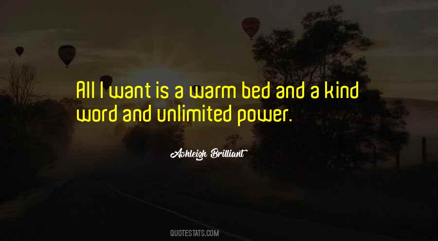 A Warm Bed Quotes #857593