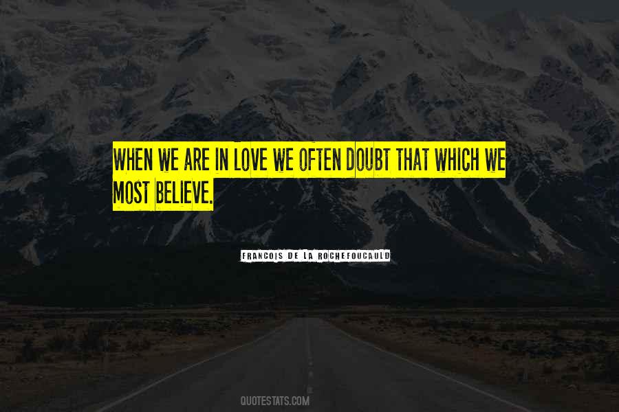 Love Doubt Quotes #344322