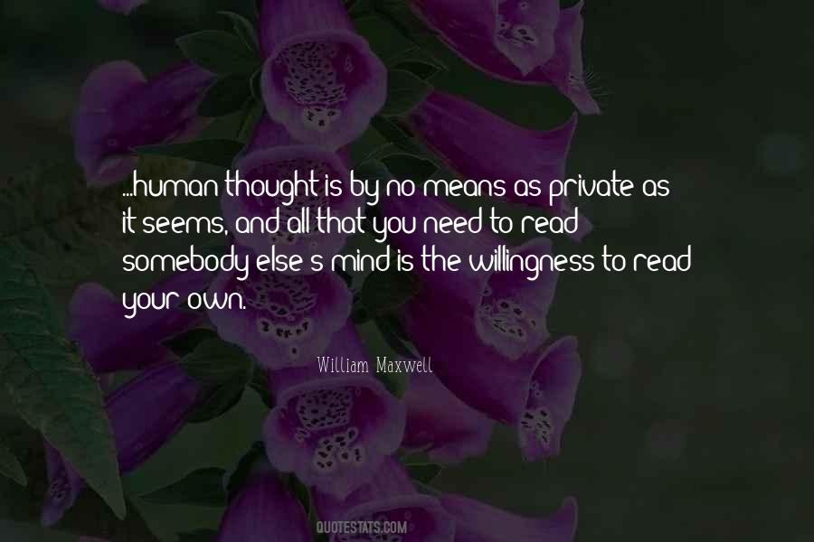 Human Thought Quotes #1286126