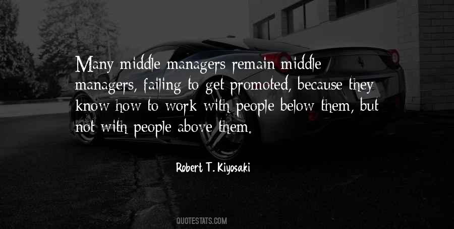 Quotes About Middle Managers #1553527