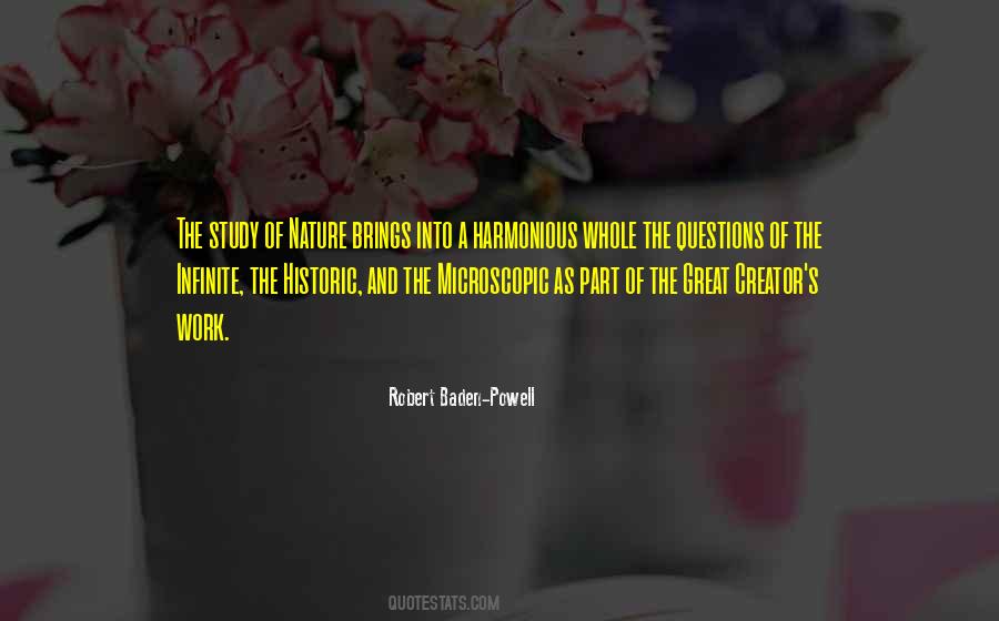 Be Harmonious With Nature Quotes #1157773