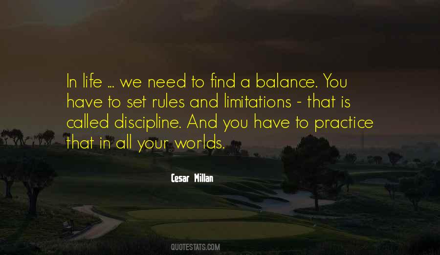 Balance In Your Life Quotes #1677465