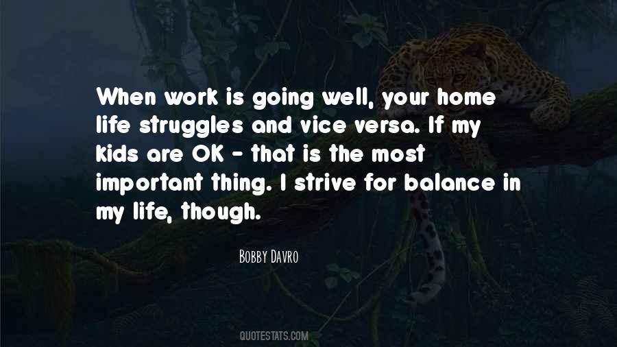 Balance In Your Life Quotes #173868