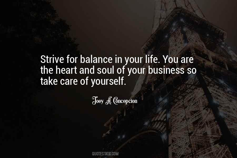 Balance In Your Life Quotes #1808890