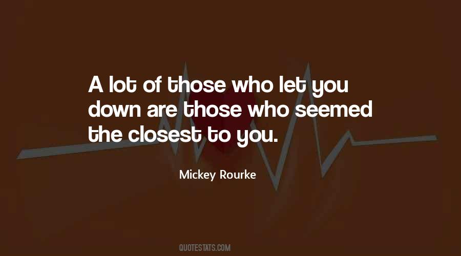Quotes About Mickey Rourke #1000742