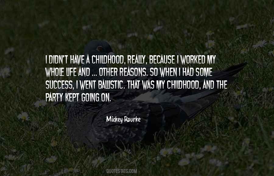 Quotes About Mickey Rourke #1145040
