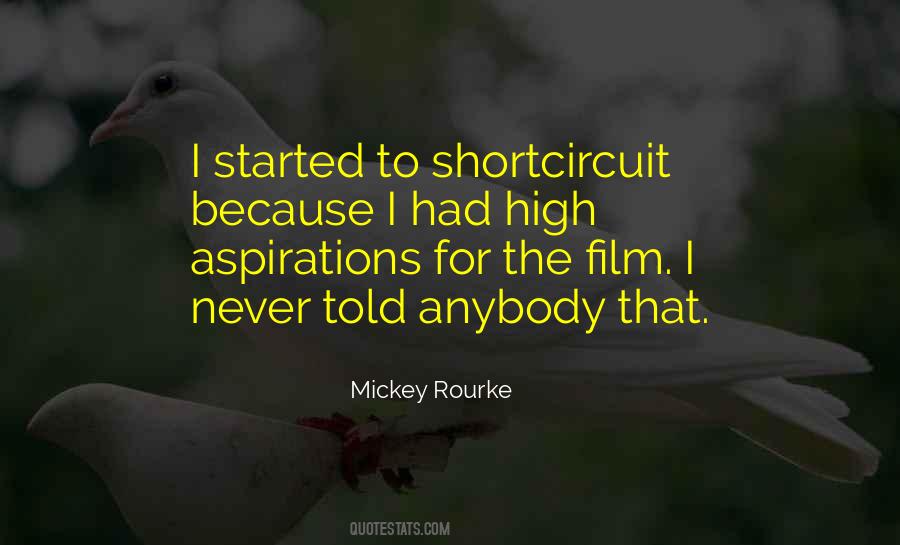 Quotes About Mickey Rourke #1308707