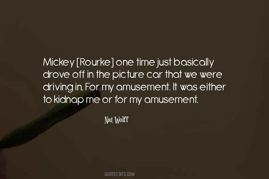 Quotes About Mickey Rourke #1584250
