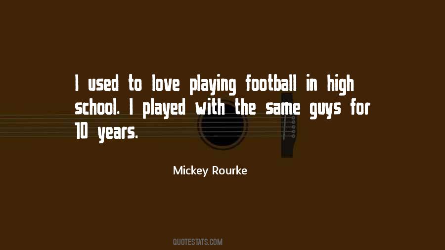 Quotes About Mickey Rourke #447546