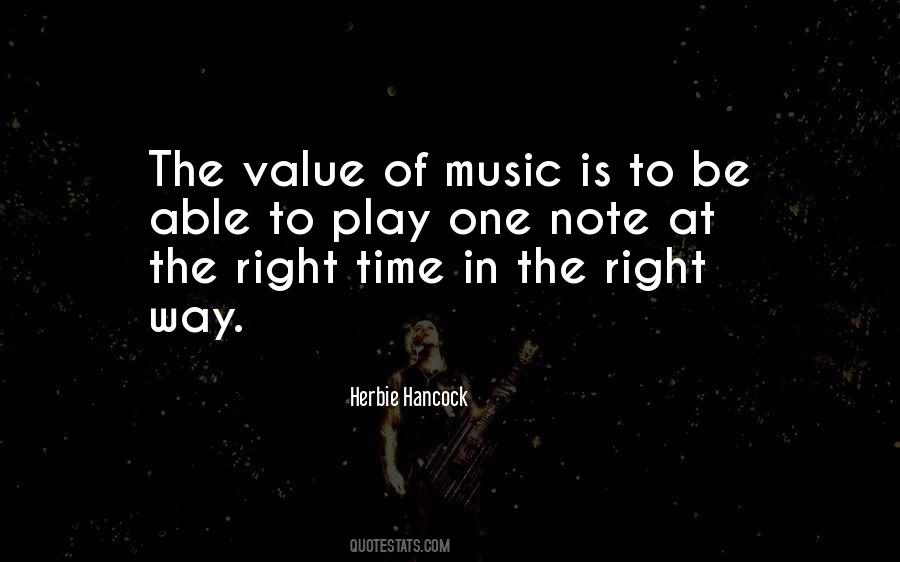 Value Of Music Quotes #572669