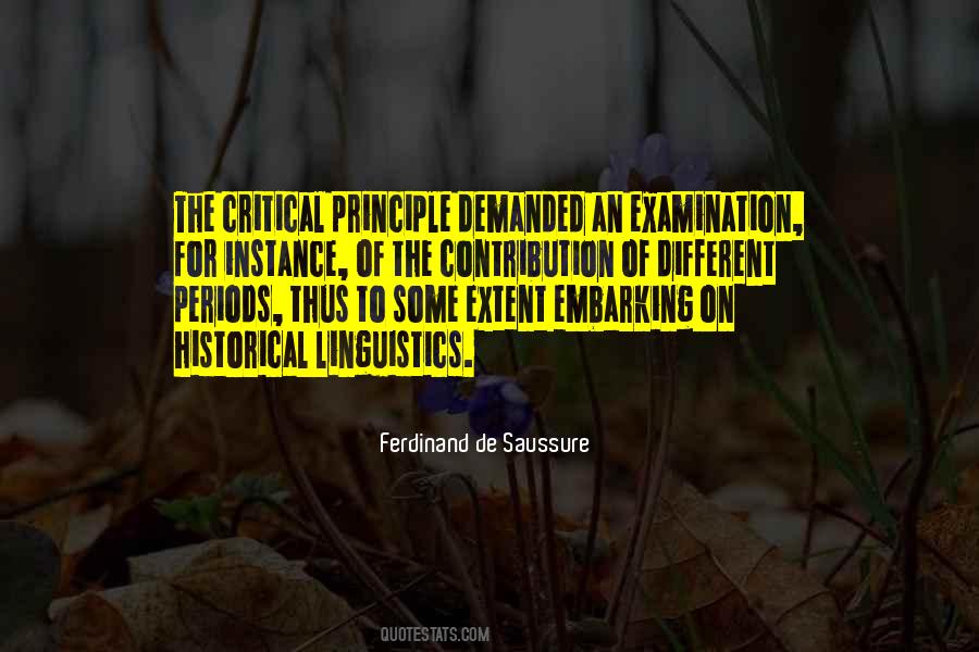 Critical Examination Quotes #1059628