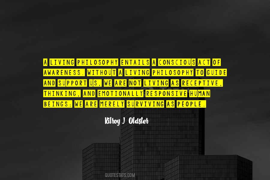 Living Philosophy Quotes #1042920