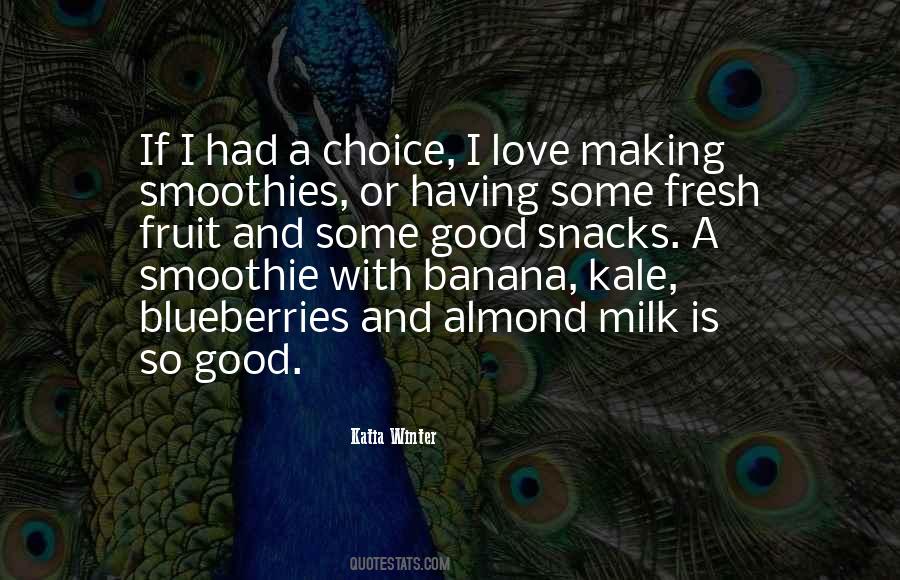 Banana Smoothie Quotes #1071126