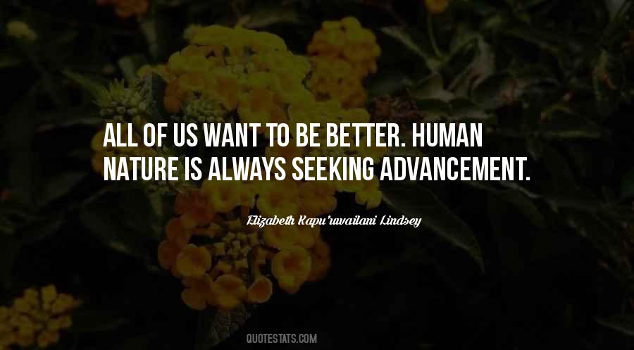 Human Advancement Quotes #1875776