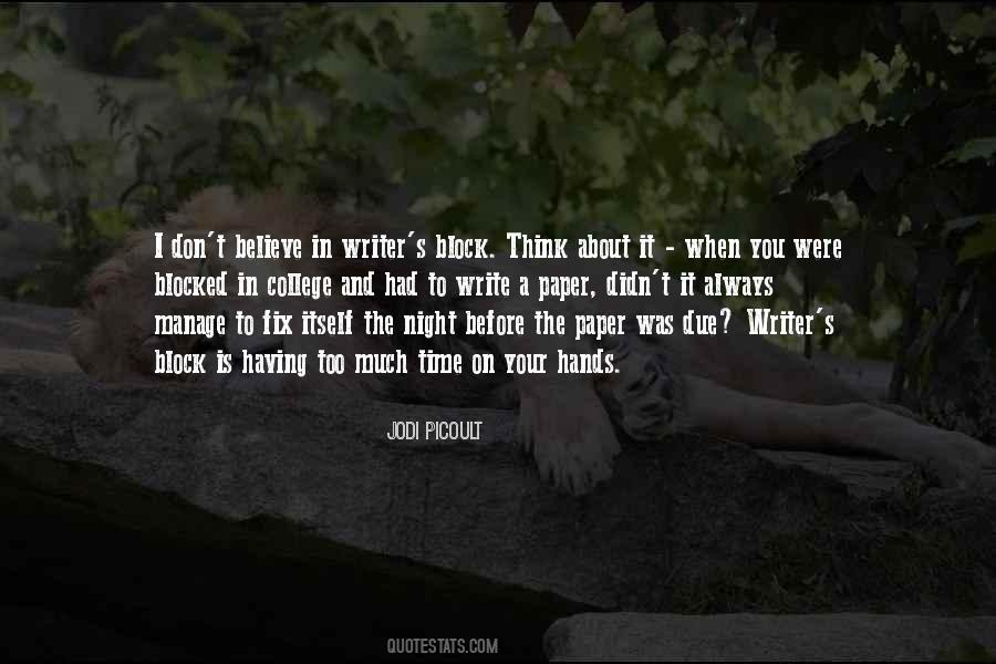 Writer S Block Quotes #409520