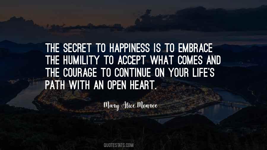 Secret Happiness Quotes #228640