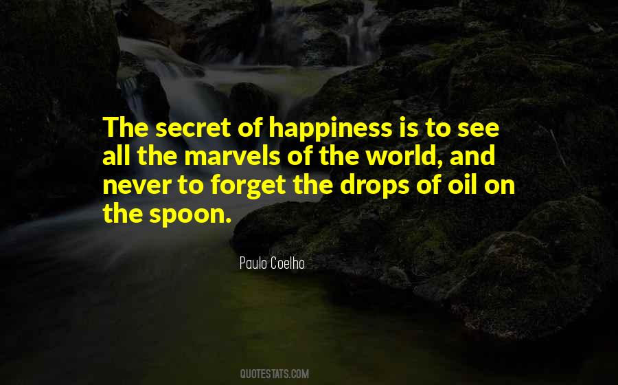 Secret Happiness Quotes #23699
