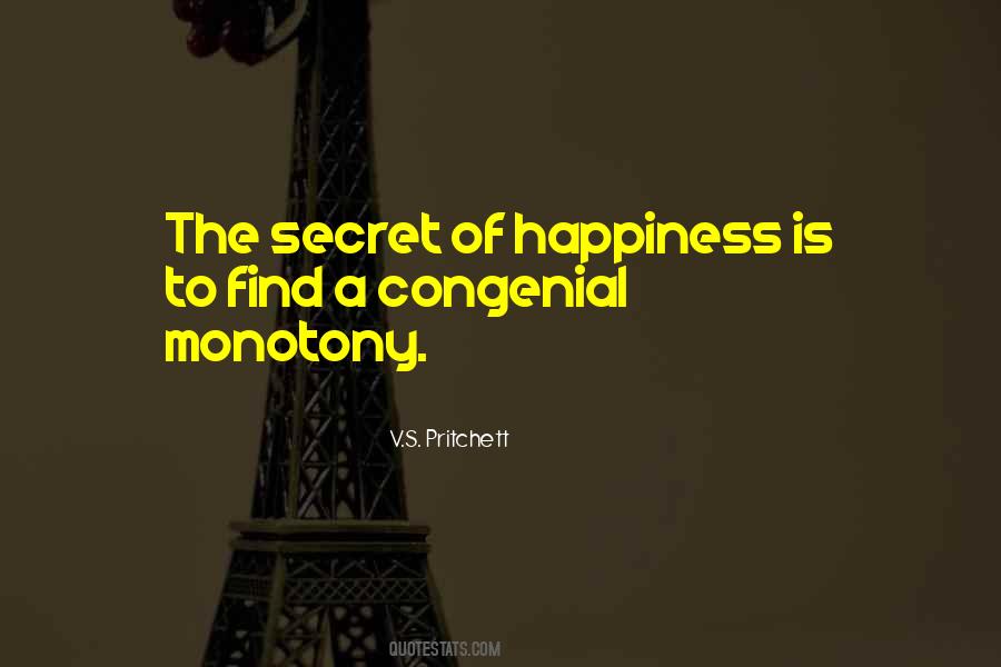 Secret Happiness Quotes #350955