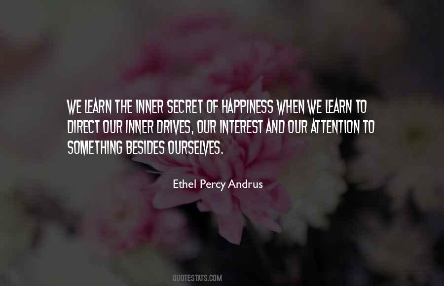 Secret Happiness Quotes #43884