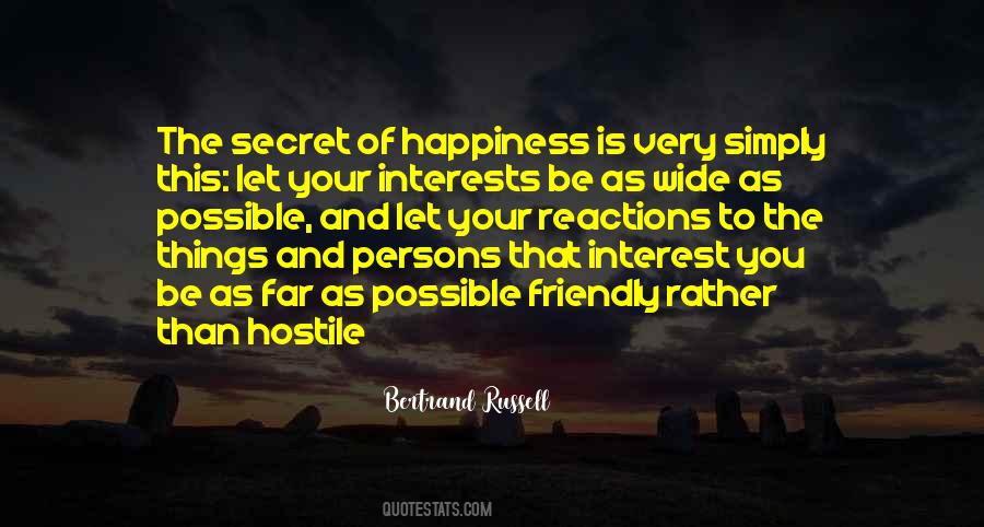 Secret Happiness Quotes #821703