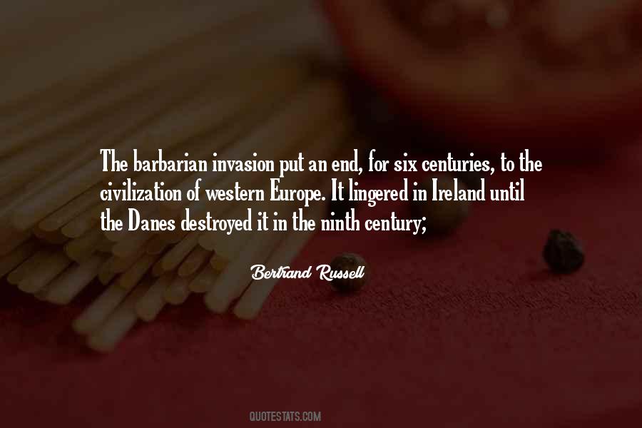 Barbarian Invasion Quotes #1497461