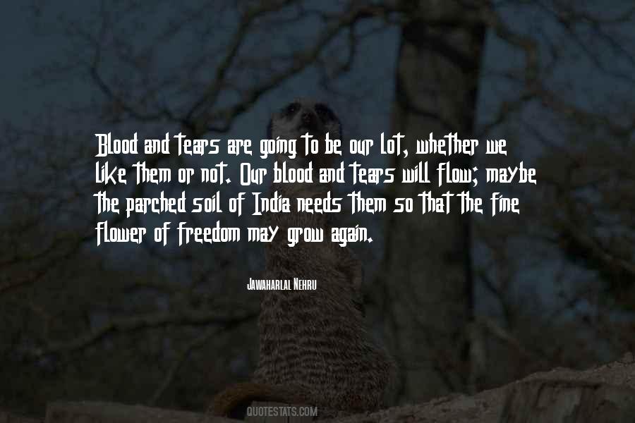 Tears Of Blood Quotes #67074