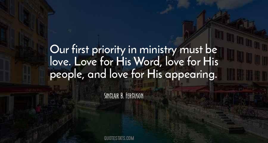 Love Priority Quotes #202357
