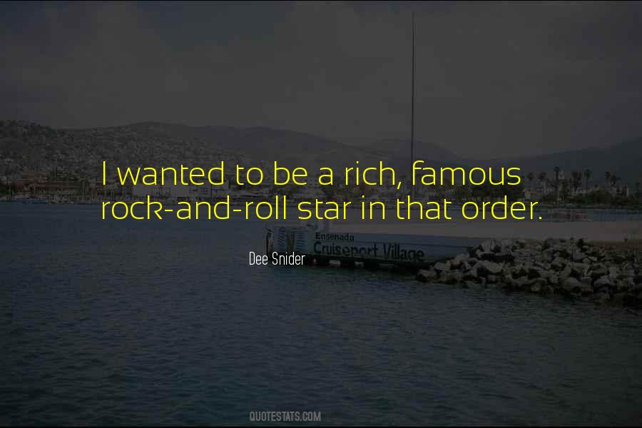 Rock And Roll Star Quotes #62136