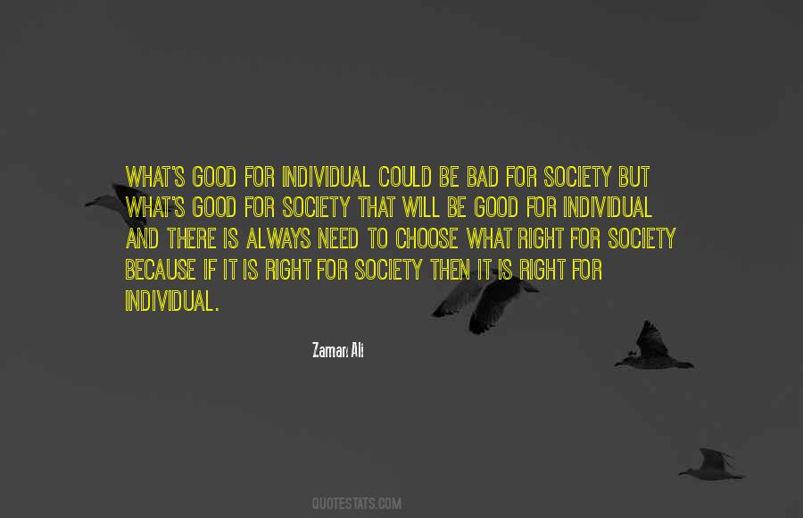 Individual Society Quotes #165466