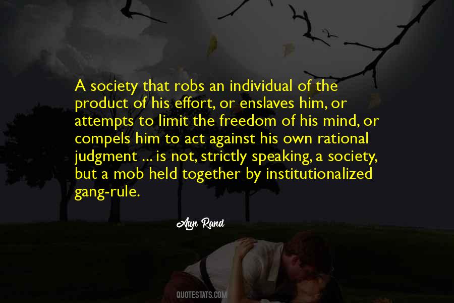 Individual Society Quotes #363650