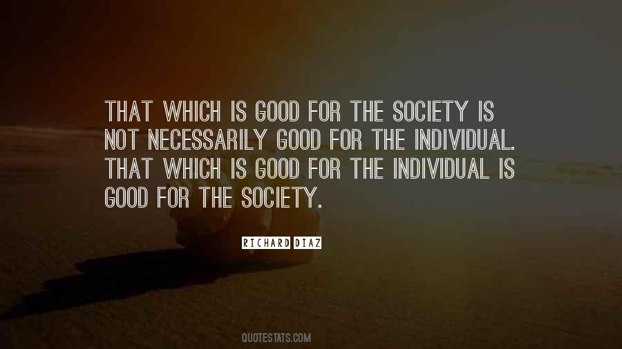 Individual Society Quotes #405093