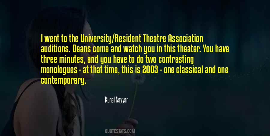 University Theater Quotes #1193057