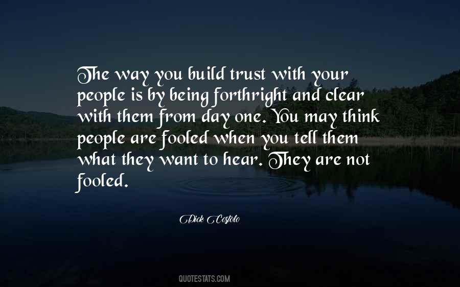 Being Forthright Quotes #295279