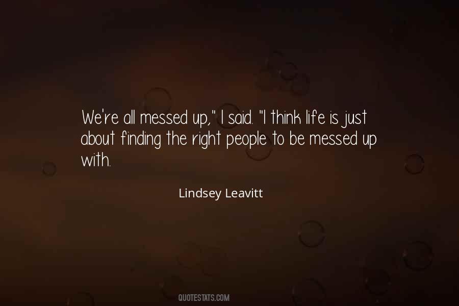 Quotes About Messed Up People #877089