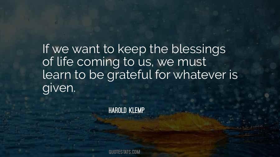 Gratitude Blessings Quotes #1396455