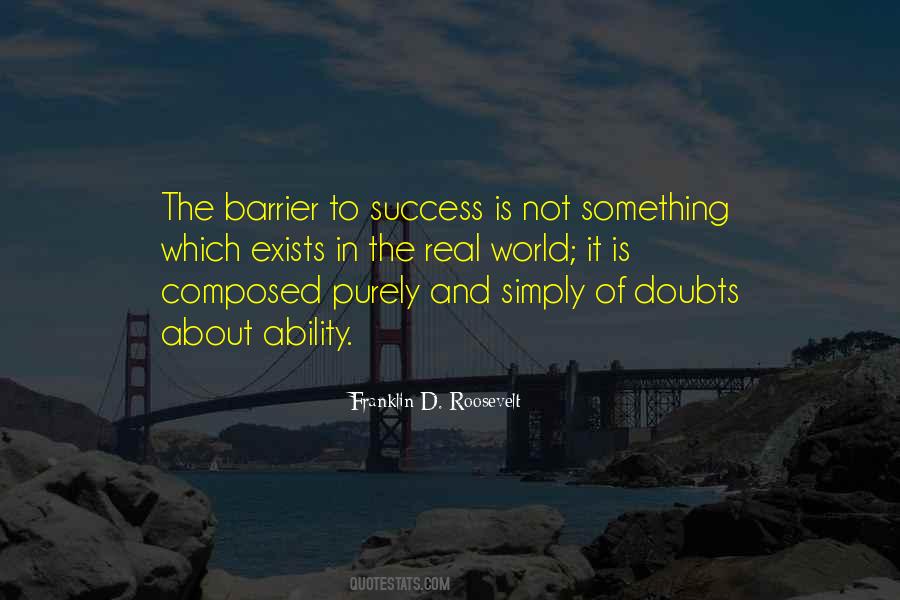 Barrier To Success Quotes #554658