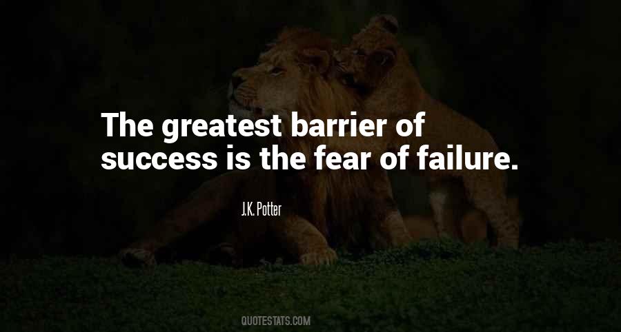 Barrier To Success Quotes #867605