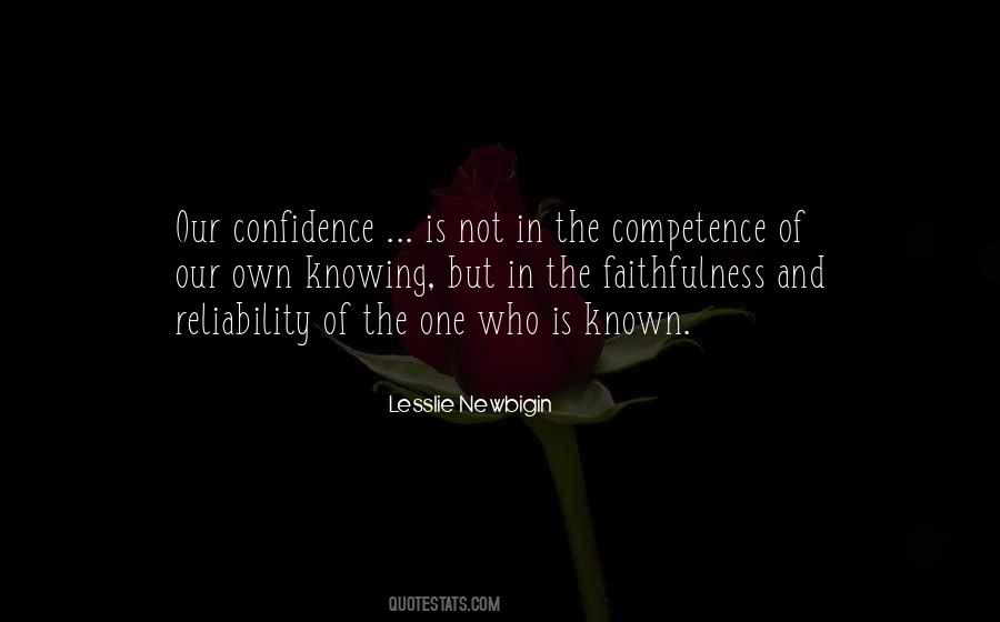 Confidence Competence Quotes #1707341