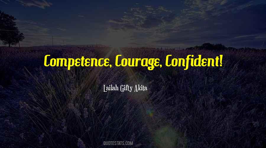 Confidence Competence Quotes #78924