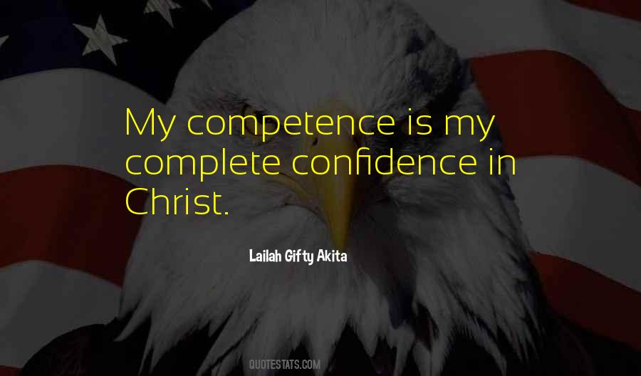 Confidence Competence Quotes #978358