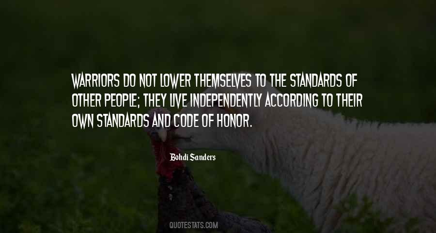 Quotes About The Warrior Code #1158154