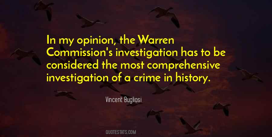 Quotes About The Warren Commission #824462