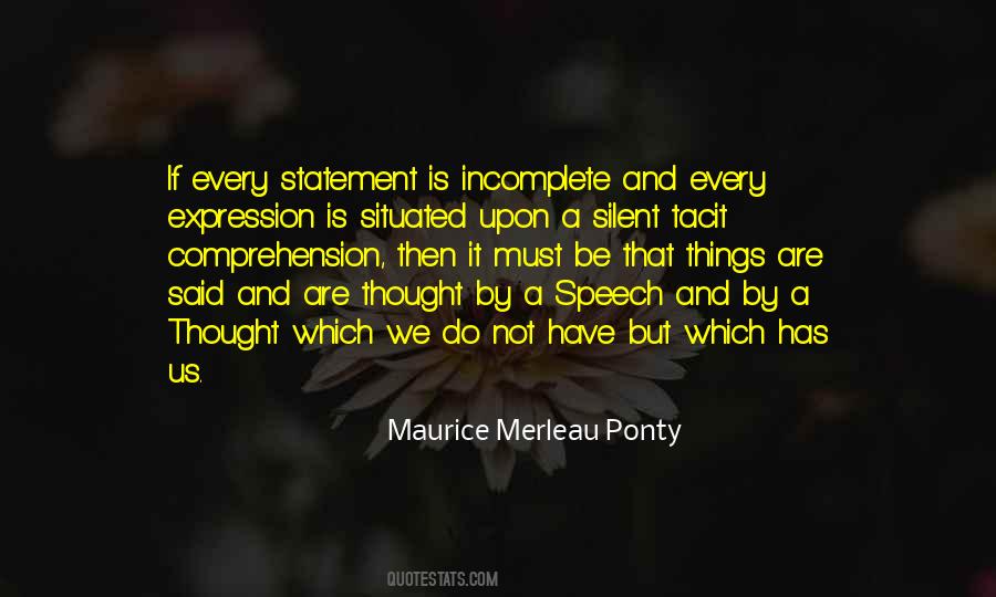 Quotes About Merleau #941049