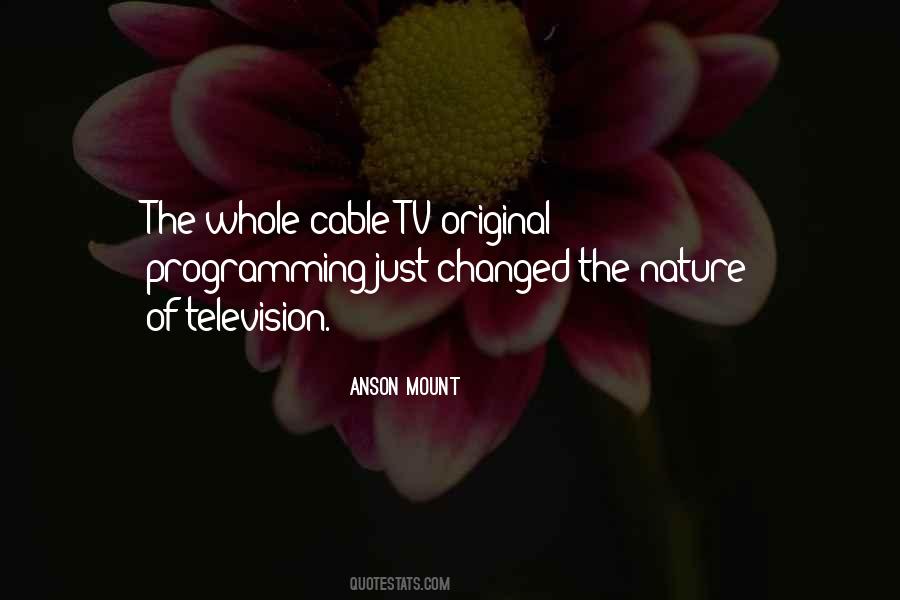 Cable Television In The Us Quotes #299765