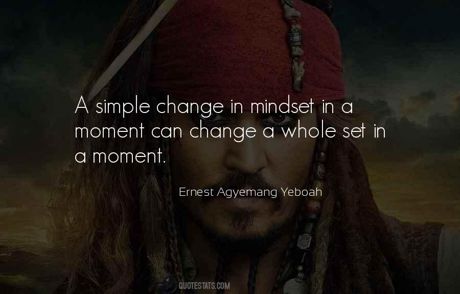 Change In Mindset Quotes #885804